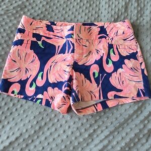 Lilly Pulitzer Ellie Resort Navy Gimme Some Leg Shorts Sz 8